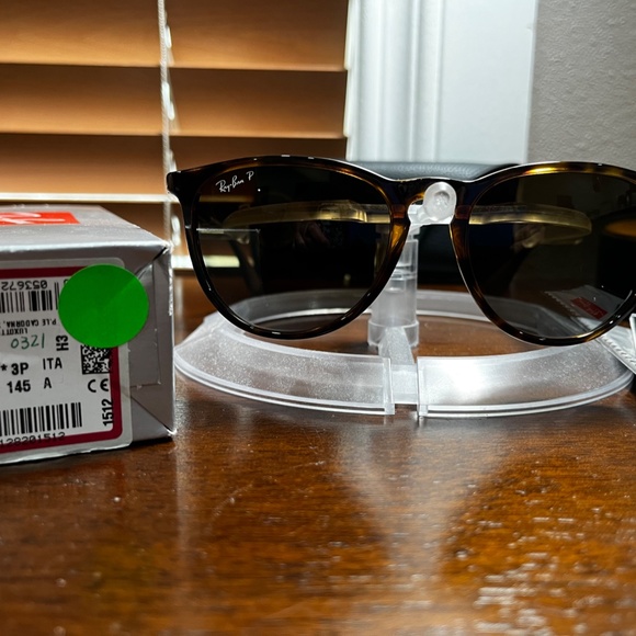 Ray-Ban Erika polarized sunglasses (RB4171). Polished light havana/brown - Picture 4 of 5